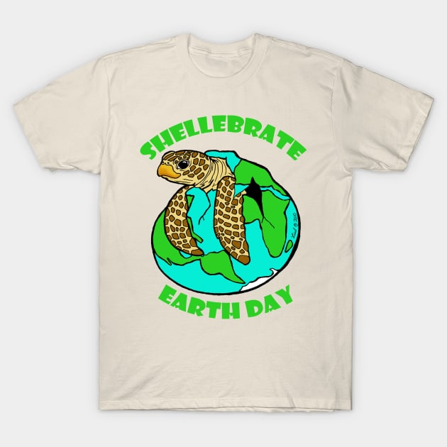 Shellebrate Earth Day T-Shirt by HonuHoney